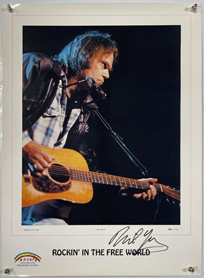 Lot 373 - NEIL YOUNG - A LIMITED EDITION SIGNED POSTER.