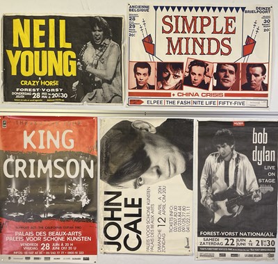 Lot 273 - ORIGINAL 1980S CONCERT POSTERS INC SIMPLE MINDS / NEIL YOUNG.