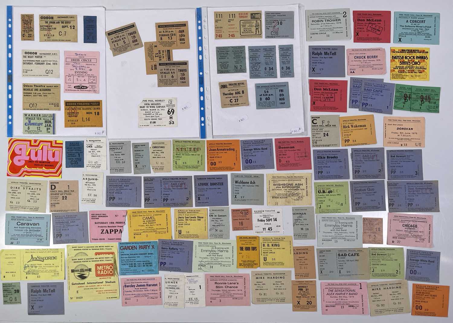 Lot 146 - TICKET COLLECTION - UK CONCERT TICKETS C