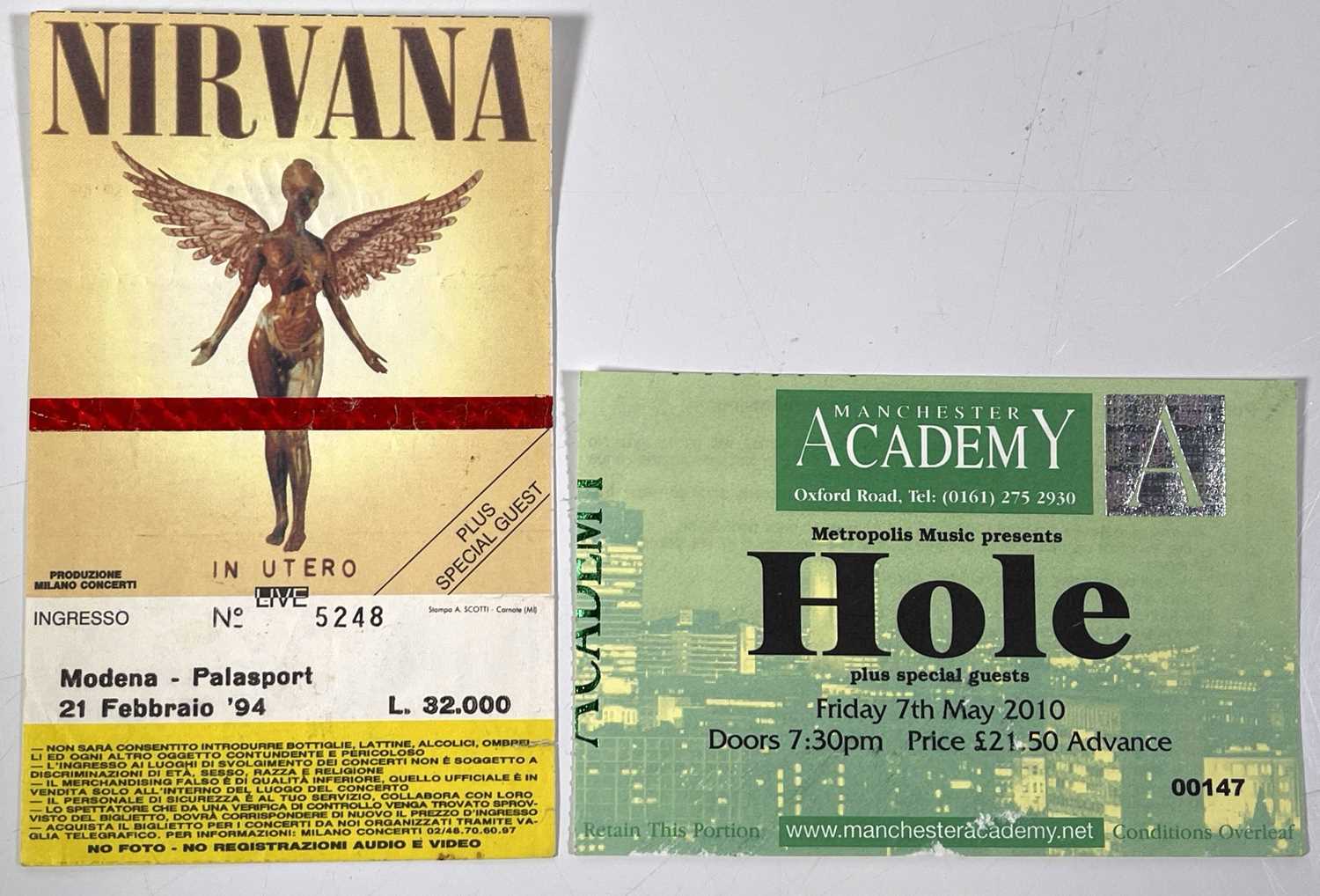 Lot 150 - NIRVANA - ORIGINAL 1994 MODENA CONCERT TICKET.