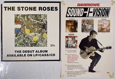 Lot 279 - DAVID BOWIE / STONE ROSES - COLLECTABLE 1990S PROMO POSTERS.