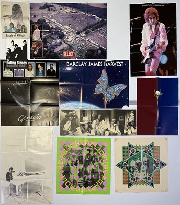 Lot 283 - LARGE COLLECTION OF LP INSERT POSTERS.