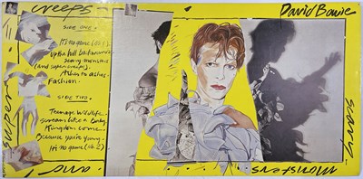 Lot 324 - DAVID BOWIE - ORIGINAL 1980 'SCARY MONSTERS' SHOP DISPLAY BOARD.