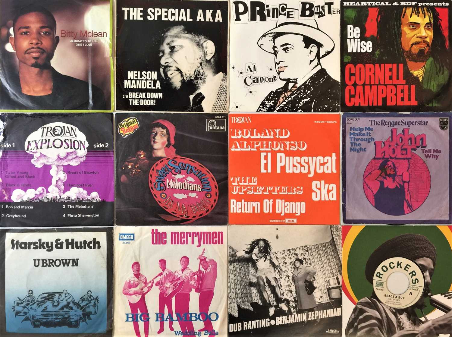 Lot 618 - REGGAE SINGLES - PICTURE SLEEVES.