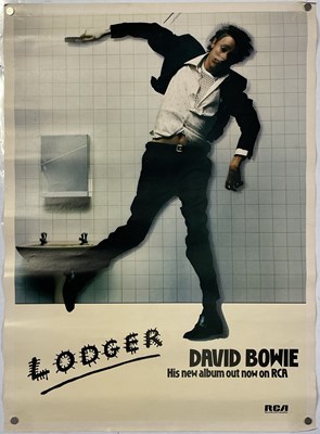 Lot 458 - DAVID BOWIE - ORIGINAL LODGER PROMOTIONAL POSTER.