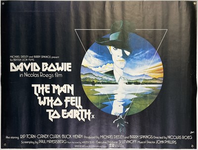 Lot 459 - DAVID BOWIE - THE MAN WHO FELL TO EARTH ORIGINAL UK QUAD POSTER.