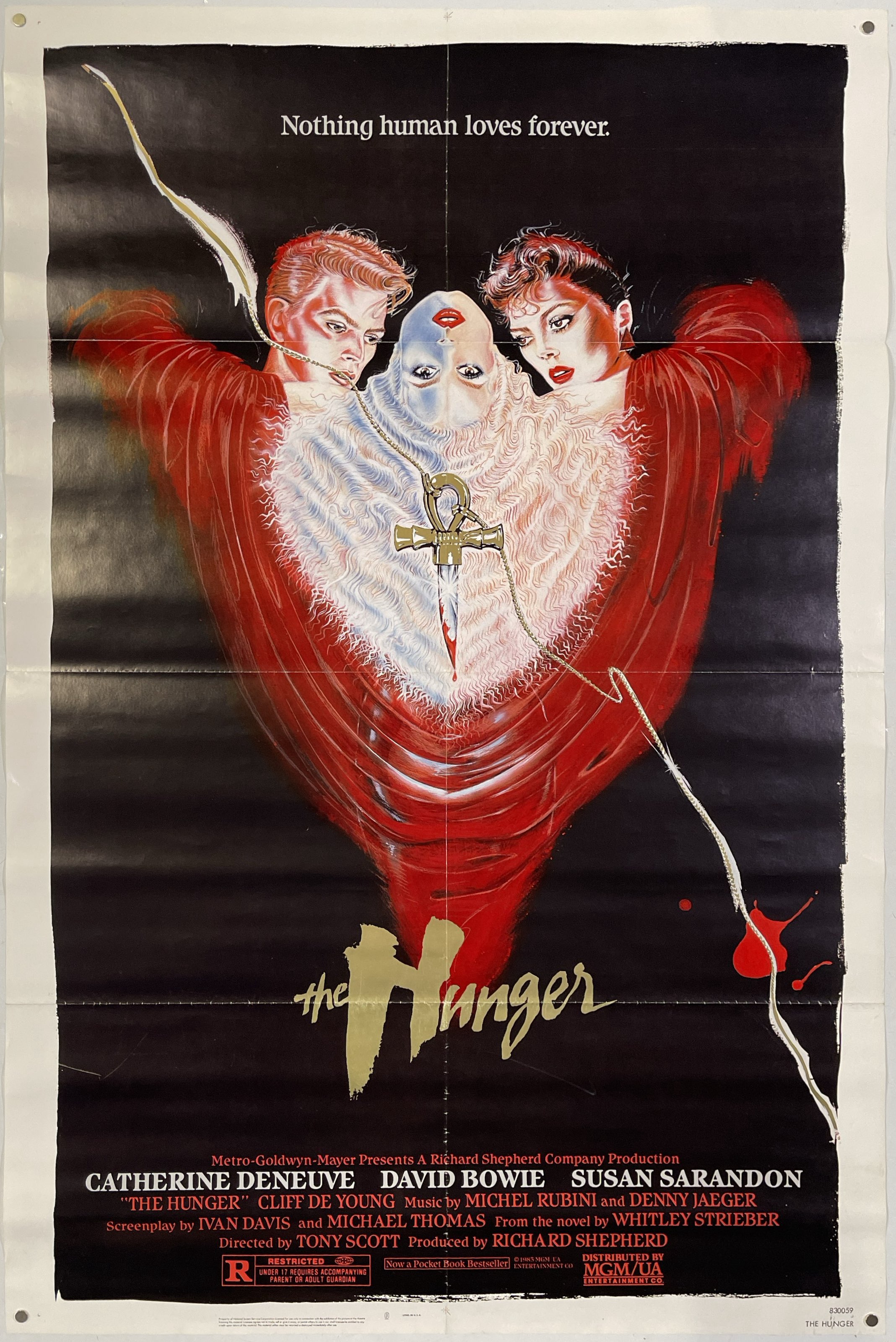 Lot 2310462 DAVID BOWIE THE HUNGER 1983 ORIGINAL lot-2310462-david-bowie-the-hunger-1983-original