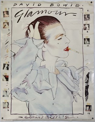 Lot 467 - DAVID BOWIE - ORIGNAL 'GLAMOUR' POSTER.