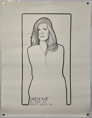 Lot 475 - DAVID BOWIE - PLYMOUTH GUILDHALL POSTER.