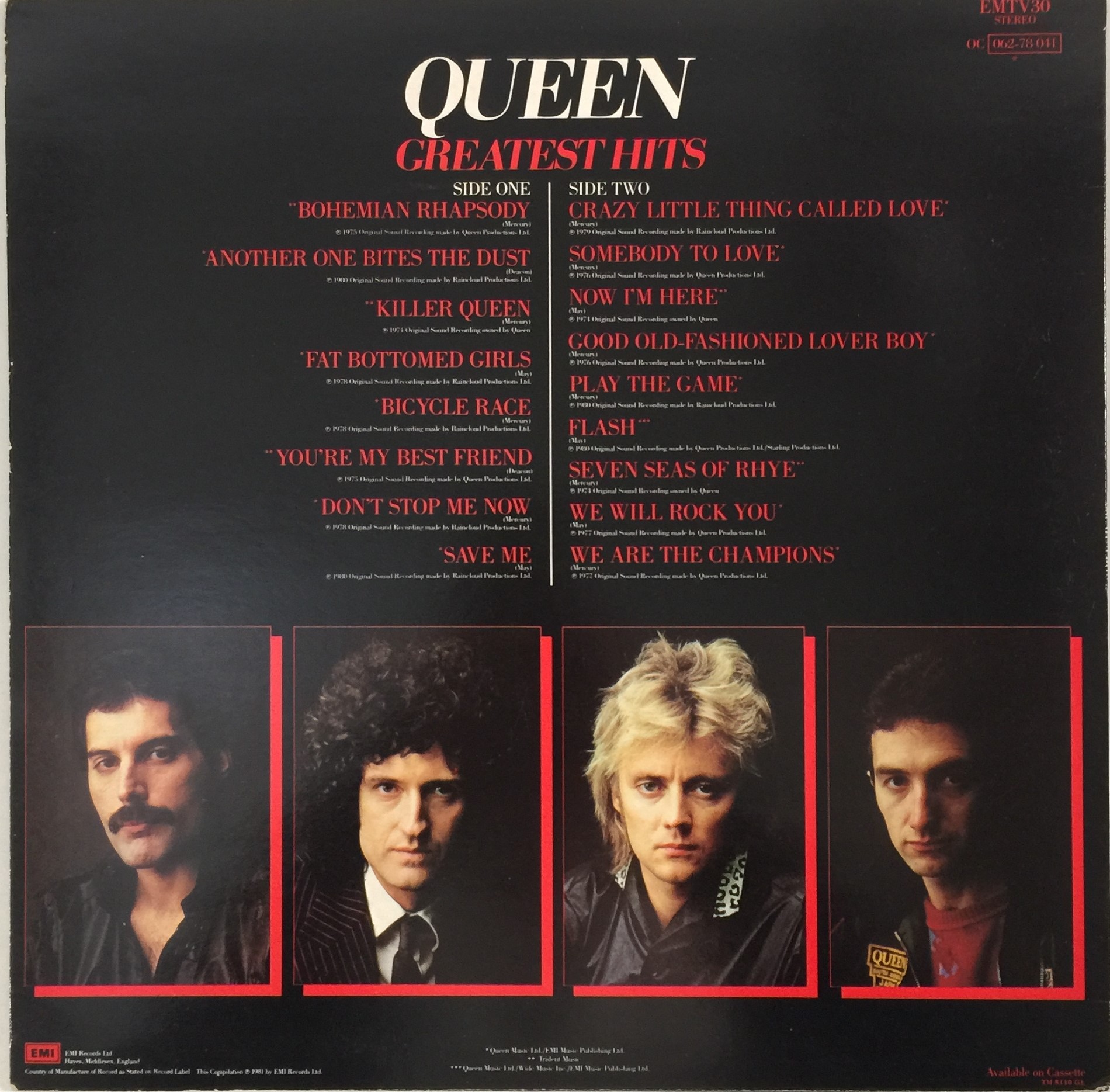 Lot 997 - QUEEN - GREATEST HITS LP (WHITE LABEL