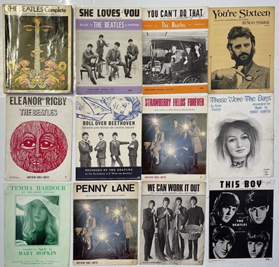 Lot 426 - THE BEATLES - SONG BOOK AND ORIGINAL SHEET MUSIC COLLECTION.