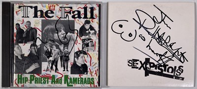 Lot 378 - PUNK SIGNED CDS - SEX PISTOLS / THE FALL.