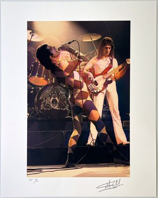 Lot 467 - MARTYN GODDARD - QUEEN ON STAGE, 1975 - SIGNED ARTIST PROOF.