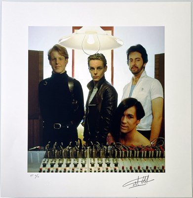 Lot 244 - MARTYN GODDARD - SIGNED ARTIST PROOF PRINT - HUMAN LEAGUE IN SHEFFIELD, 1980.