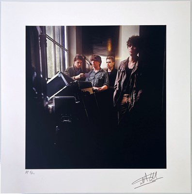 Lot 245 - MARTYN GODDARD - SIGNED ARTIST PROOF PRINT - ECHO AND THE BUNNYMEN, 1980.