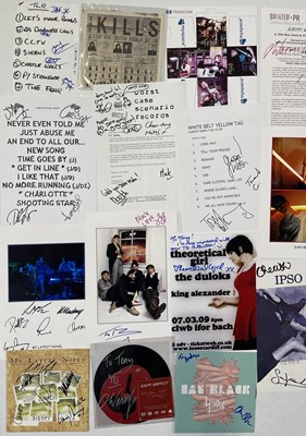 Lot 379 - 2000S/2010S INDIE ARTISTS - SIGNED RECORDS AND A4 SHEETS.