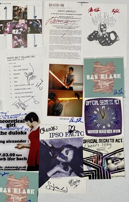 Lot 379 - 2000S/2010S INDIE ARTISTS - SIGNED RECORDS AND A4 SHEETS.