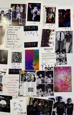 Lot 379 - 2000S/2010S INDIE ARTISTS - SIGNED RECORDS AND A4 SHEETS.