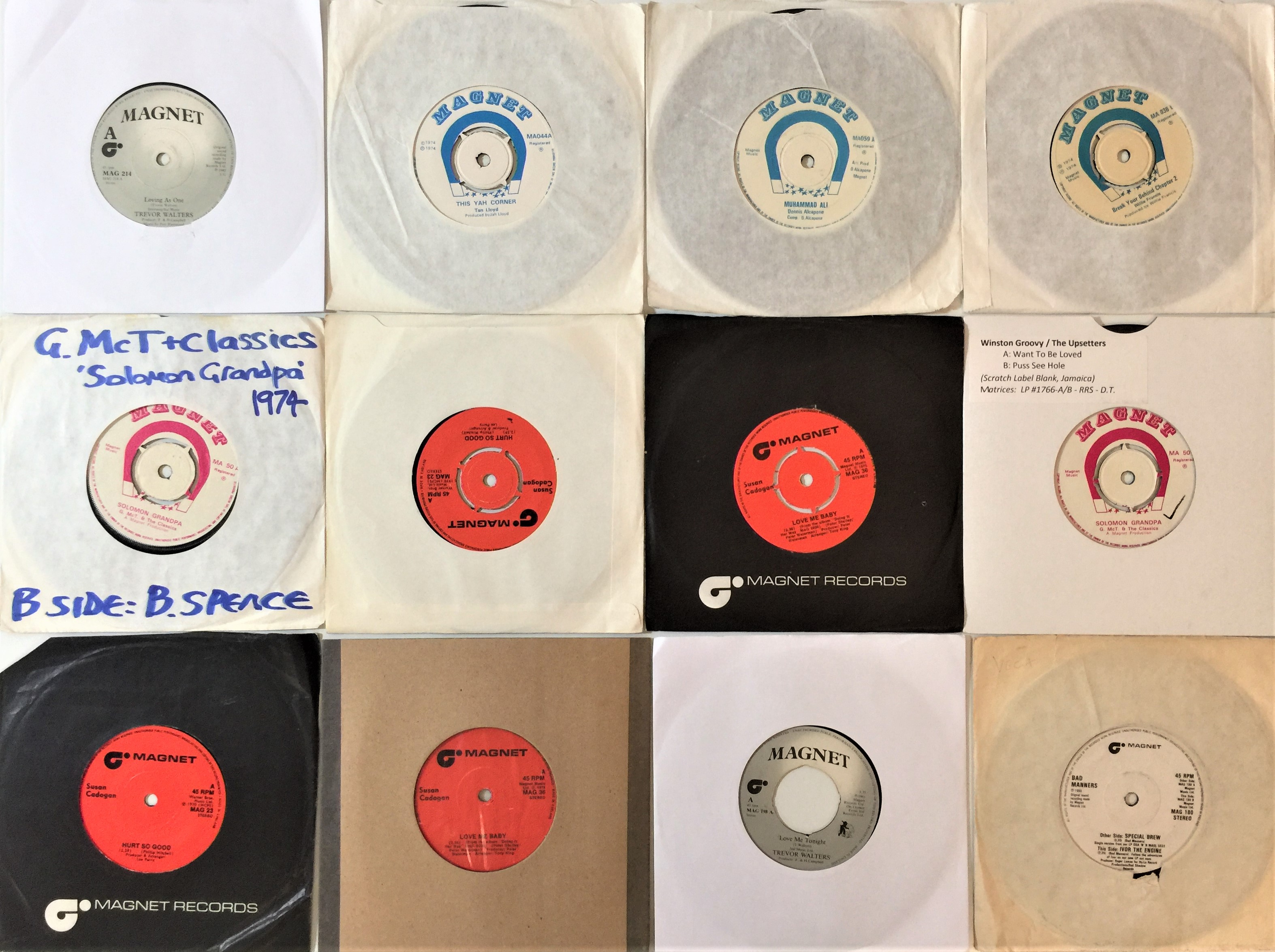 Lot 624 - REGGAE SINGLES ON MAGNET AND CACTUS LABELS.