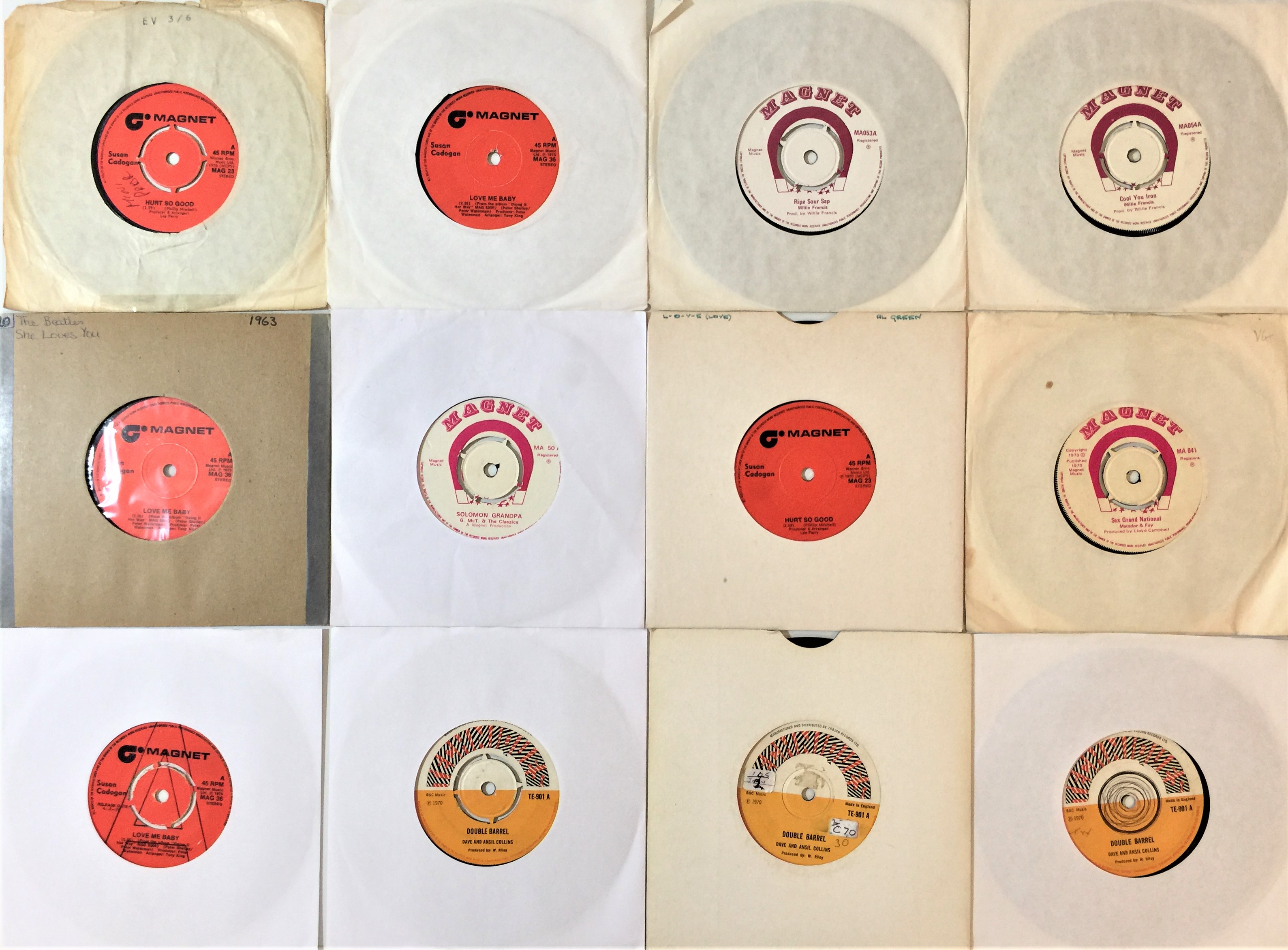 Lot 624 - REGGAE SINGLES ON MAGNET AND CACTUS LABELS.