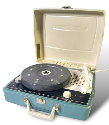 Lot 428 - ELVIS PRESLEY - OWNED AND USED PORTABLE RECORD PLAYER.