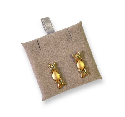 Lot 292 - ELVIS PRESLEY - 14CT GOLD EARRINGS GIFTED TO CRICKET-MARIE COULTER.