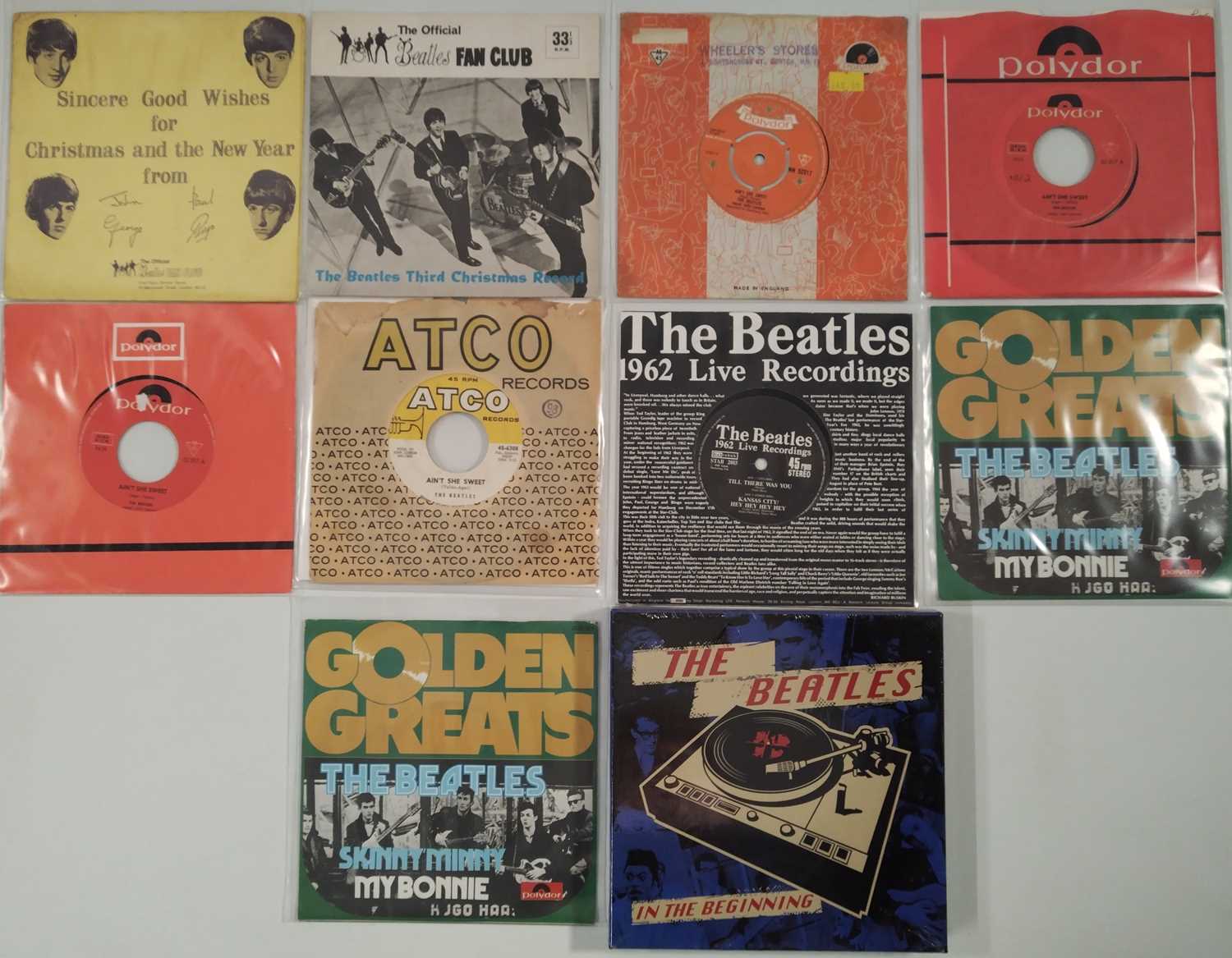 Lot 1103 - THE BEATLES - 7" RARITIES/ EARLY RELEASES PACK