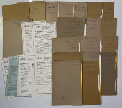 Lot 84 - FOLK, SOUL, POP - ORIGINAL 1971-1975 CONCERT BOOKING DOCUMENTS.