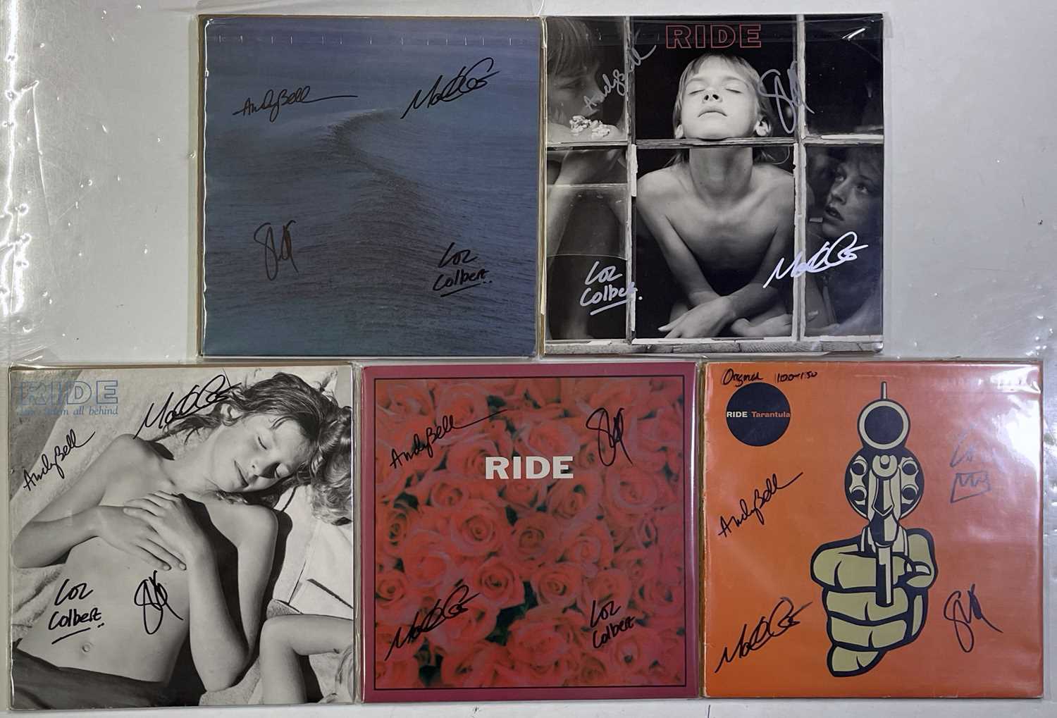 Lot 336 - RIDE - SIGNED ORIGINAL RECORD COLLECTION,