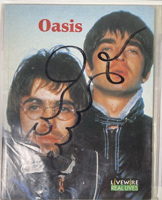 Lot 343 - OASIS - CONCERT SETLIST AND SIGNED MEMORABILIA.