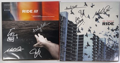 Lot 528 - RIDE - FULLY SIGNED COLLECTABLE LPS.