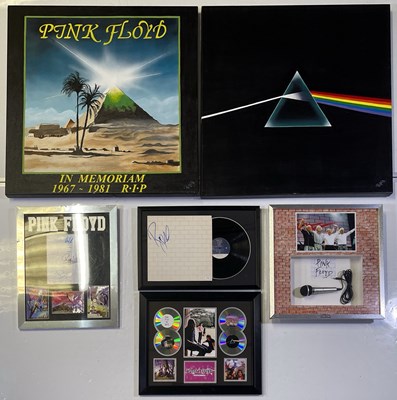 Lot 91 - PINK FLOYD - FRAMED ITEMS INC ORIGINAL ART.