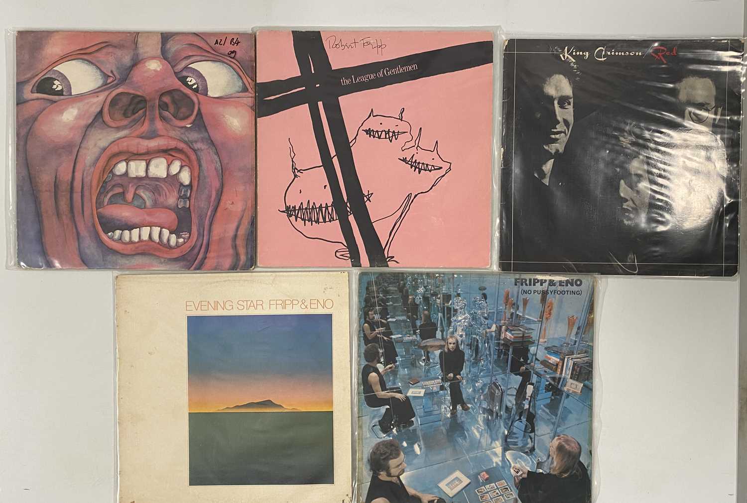 Lot 1193 - KINK CRIMSON/ ROBERT FRIPP AND RELATED - LP PACK