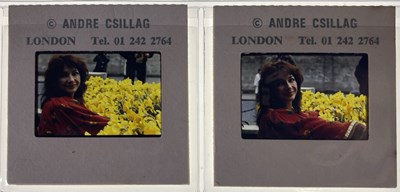 Lot 253 - THE ANDRE CSILLAG COLLECTION - KATE BUSH COLOUR SLIDES WITH COPYRIGHT.