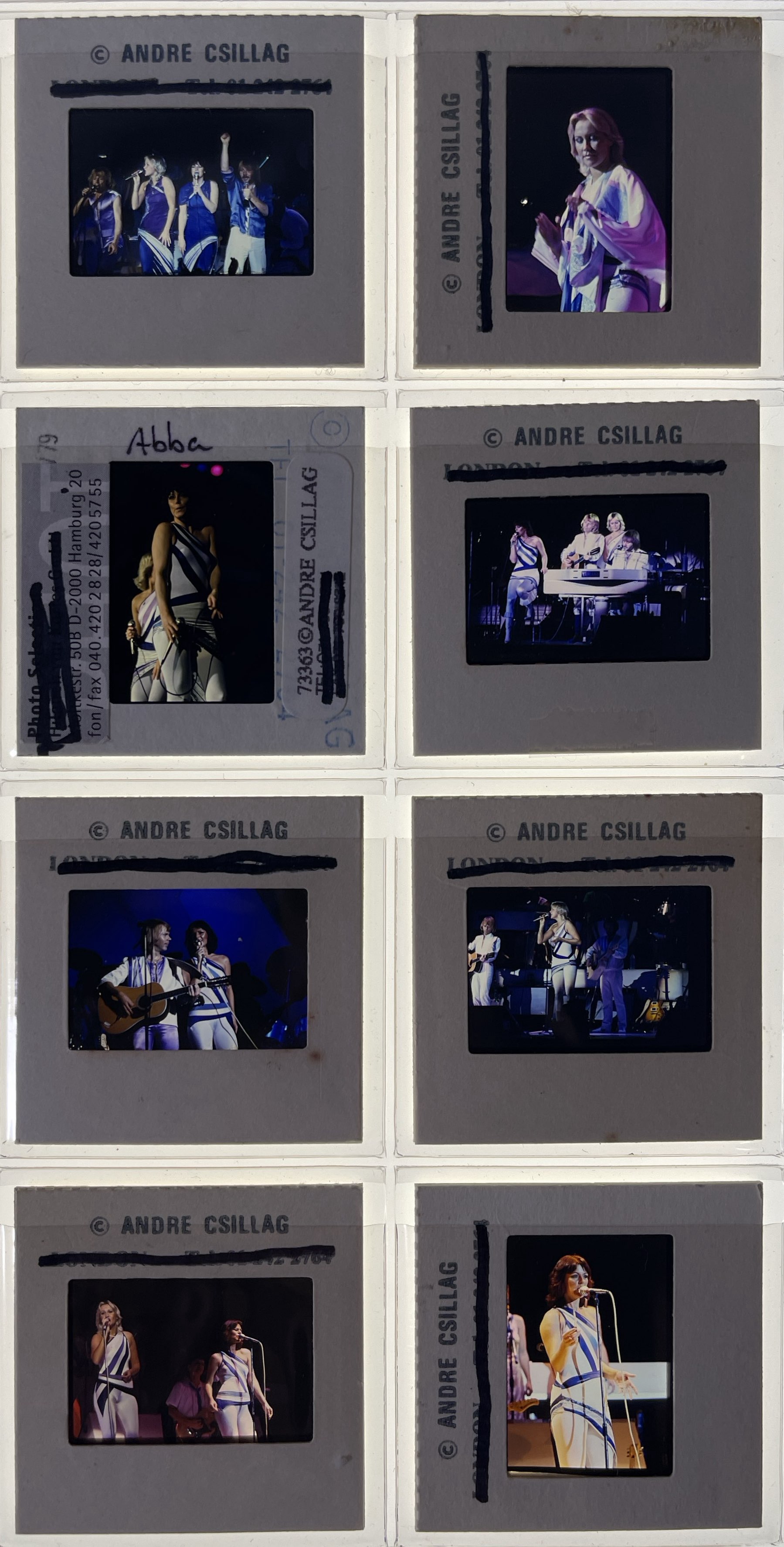 Lot 249 - THE ANDRE CSILLAG COLLECTION - ABBA COLOUR