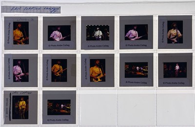 Lot 250 - THE ANDRE CSILLAG COLLECTION - ERIC CLAPTON COLOUR SLIDES WITH COPYRIGHT.