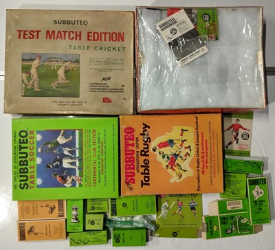 Lot 35 - SUBBUTEO COLLECTION - INC WORLD CUP EDITION / RUGBY / CRICKET.