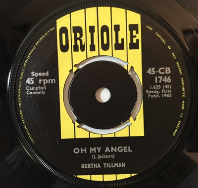 Lot 233 - ORIOLE UK 7" - BERTHA TILLMAN - OH MY ANGEL / LOVIN' TIME (45-CB 1746)