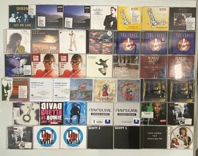 Lot 1276 - CLASSIC ROCK PROMO CDS - INC QUEEN, DYLAN, STONES, LED ZEPPELIN, BOWIE, ELTON JOHN, FLOYD & MORE.