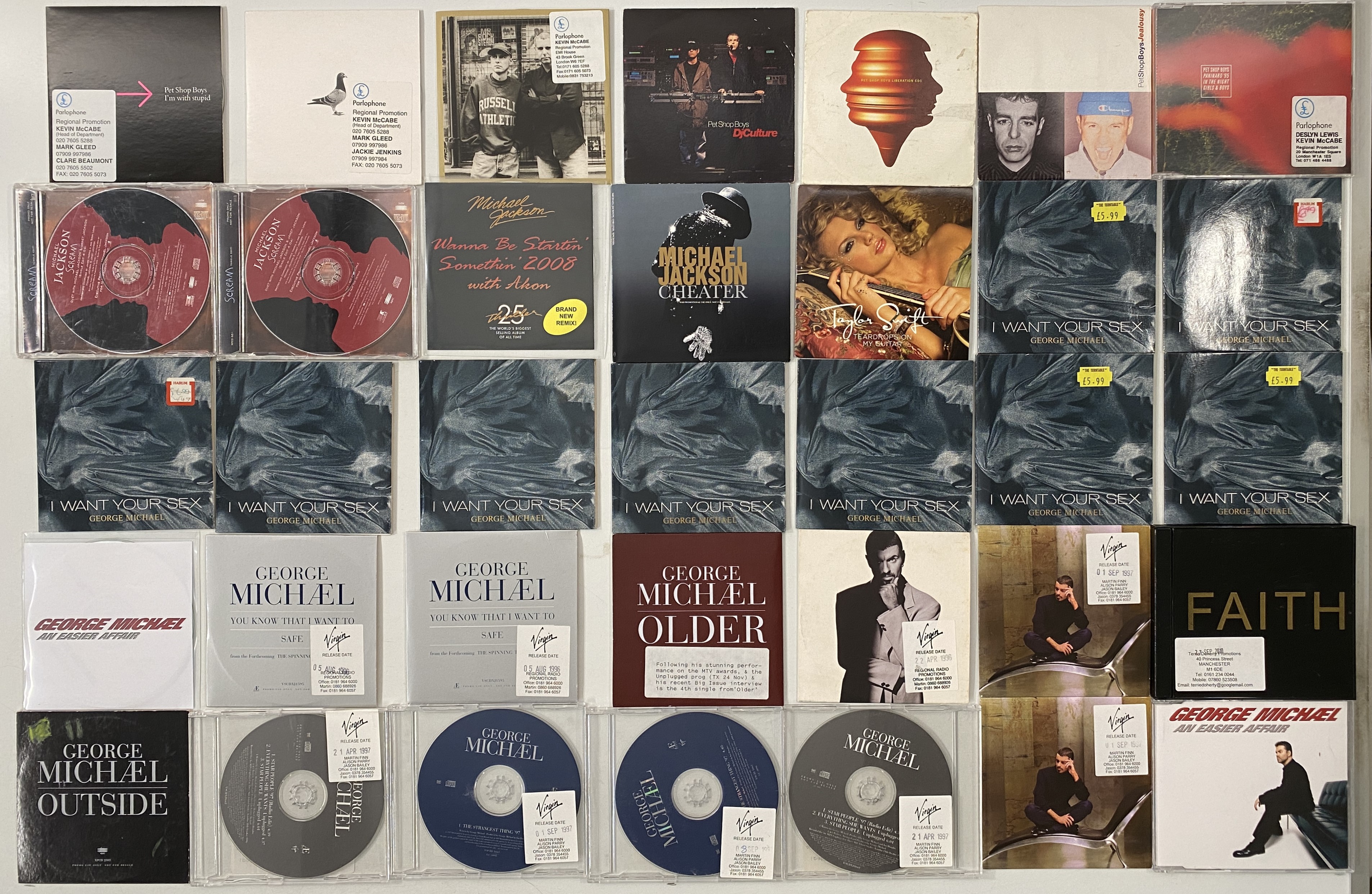 Lot 1277 - CLASSIC POP PROMO CDS - INC MADONNA, TAYLOR