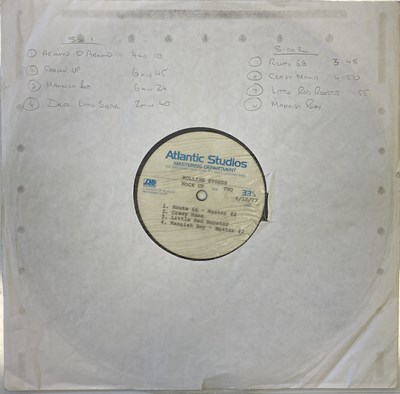 Lot 298 - THE ROLLING STONES - ATLANTIC STUDIOS ACETATE LP (WITH PROPOSED TRACKS FOR 'EL MACAMBO' SIDE LOVE YOU LIVE)