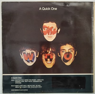 Lot 4 - THE WHO - A QUICK ONE LP - ALTERNATIVE 'PROOF' SLEEVE DESIGN