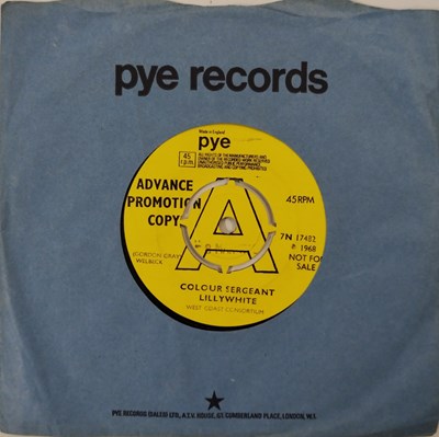 Lot 76 - WEST COAST CONSORTIUM - COLOUR SERGEANT LILLYWHITE 7" (UK DEMO - PYE - 7N 17482)