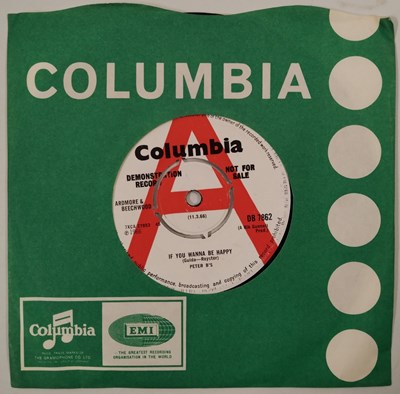 Lot 77 - PETER B'S - IF YOU WANNA BE HAPPY/ JODRELL BLUES 7" (UK DEMO - COLUMBIA - DB 7862)