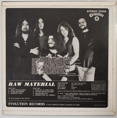 Lot 80 - RAW MATERIAL - S/T LP (UK ORIGINAL - EVOLUTION - Z1006)