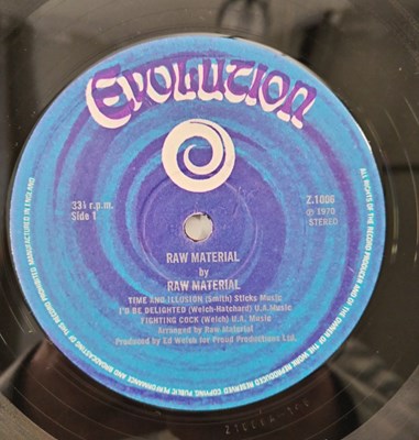 Lot 80 - RAW MATERIAL - S/T LP (UK ORIGINAL - EVOLUTION - Z1006)