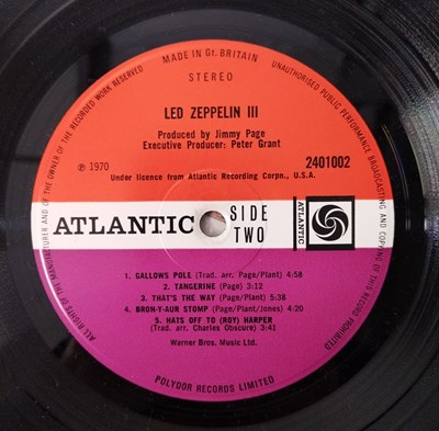 Lot 26 - LED ZEPPELIN - PLUM/RED ATLANTIC - LP PACK