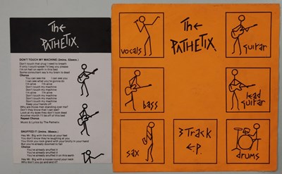 Lot 93 - THE PATHETIX - ALEISTER CROWLEY 7" (UK ORIGINAL - WITH INSERT - NO RECORDS - NO 001)