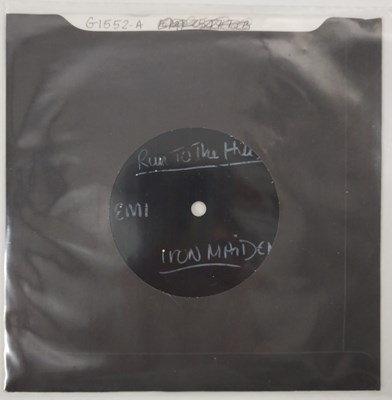 Lot 108 - IRON MAIDEN - RUN TO THE HILLS 7" ACETATE