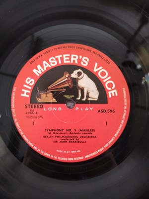Lot 35 - MAHLER / BARBIROLLI - SYMPHONY NO. 9 - LP SET (HIS MASTER'S VOICE - ASD 596 - SIGNED)